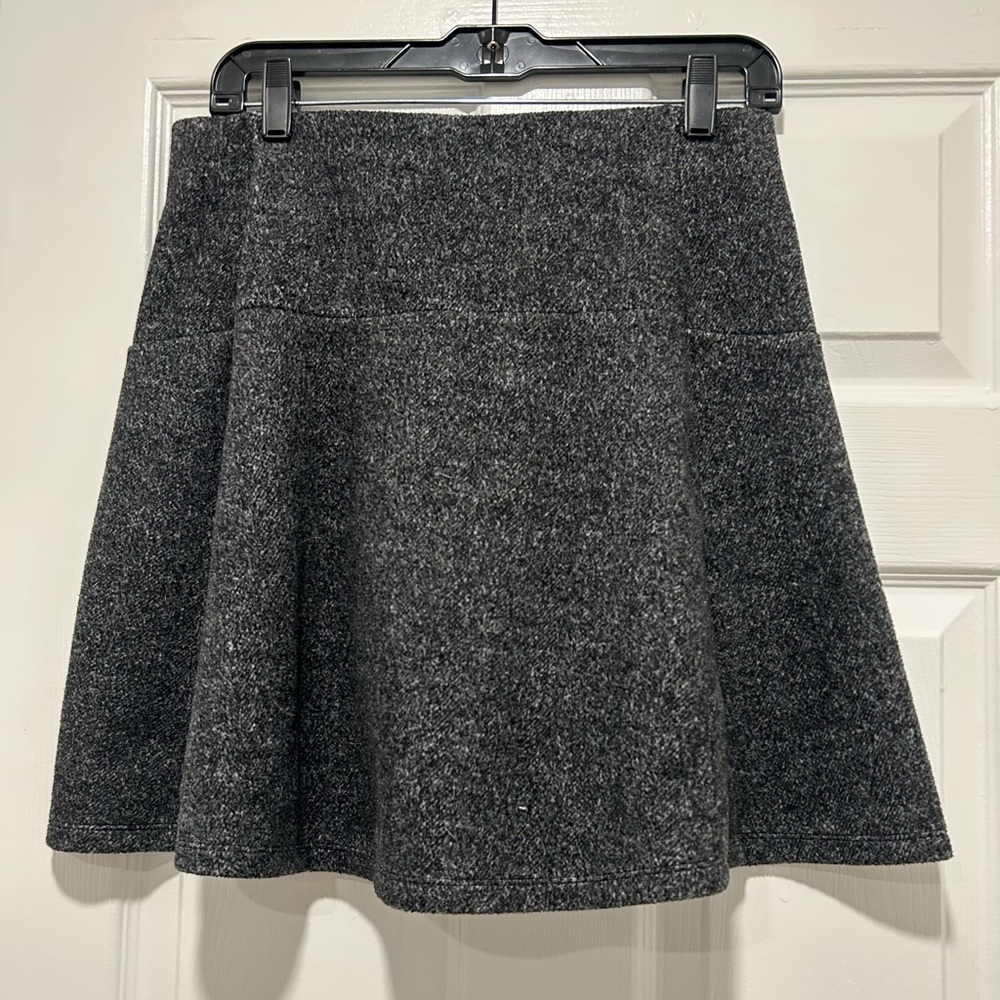 LOFT Charcoal A-Line Skirt